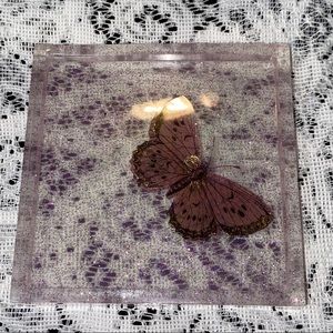Square Butterfly Coaster